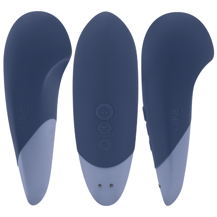Vibe Lay-On Silent Vibrator — Dark Blue