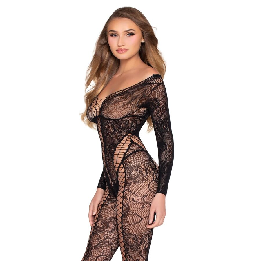 Lace & Fishnet Bodystocking