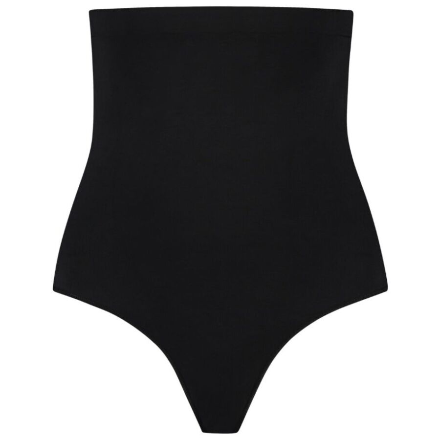 Seamless High-Waist Thong (Black)