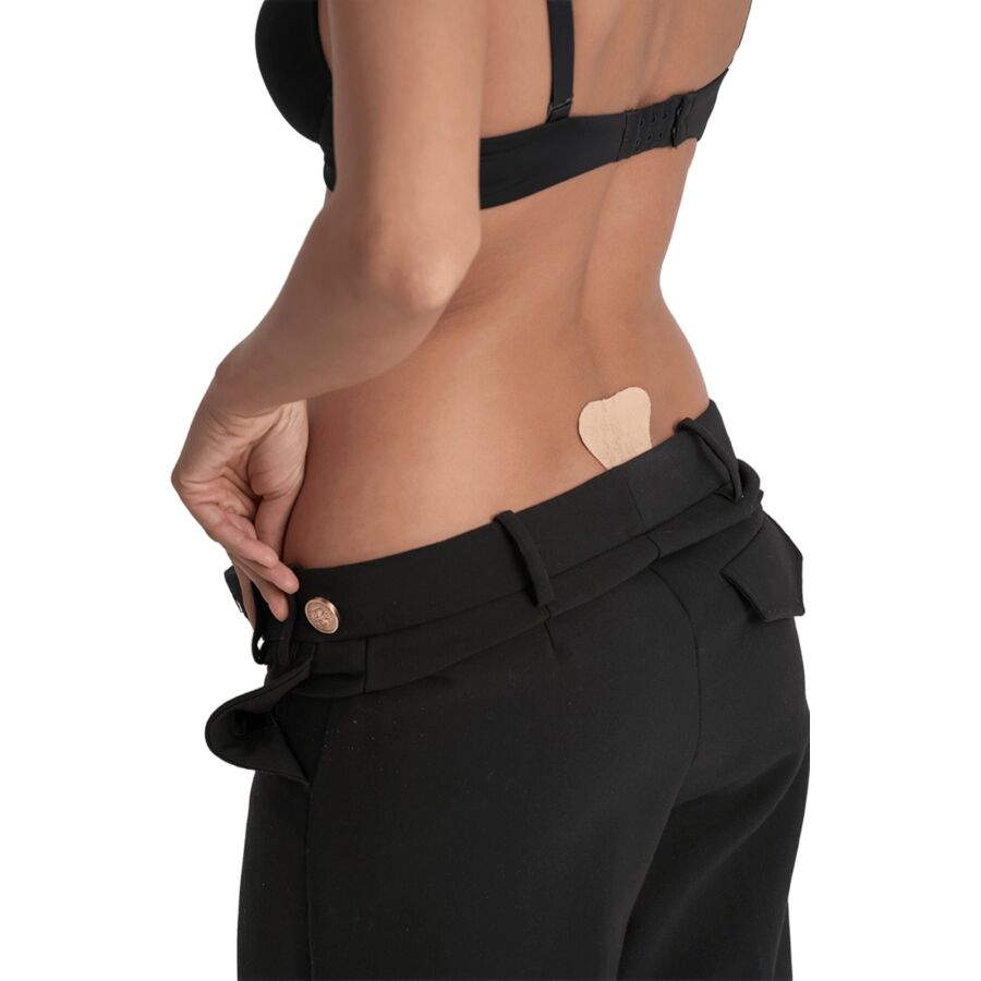 Adhesive Lace Thong (Beige)