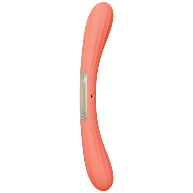 Boomerang Double-Ended Vibrator — Coral Red