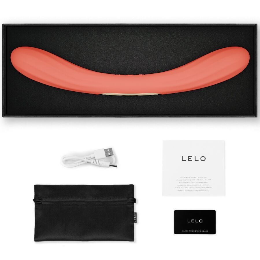 Boomerang Double-Ended Vibrator — Coral Red