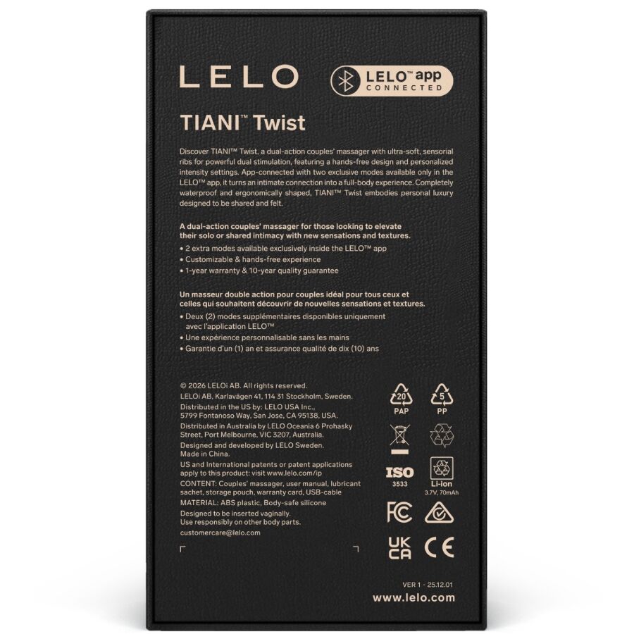 Tiani Twist Couples Vibrator — Foam