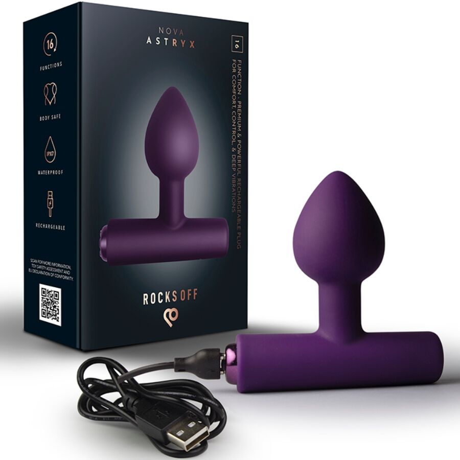 Nova Astryx Vibrating Anal Plug — Purple