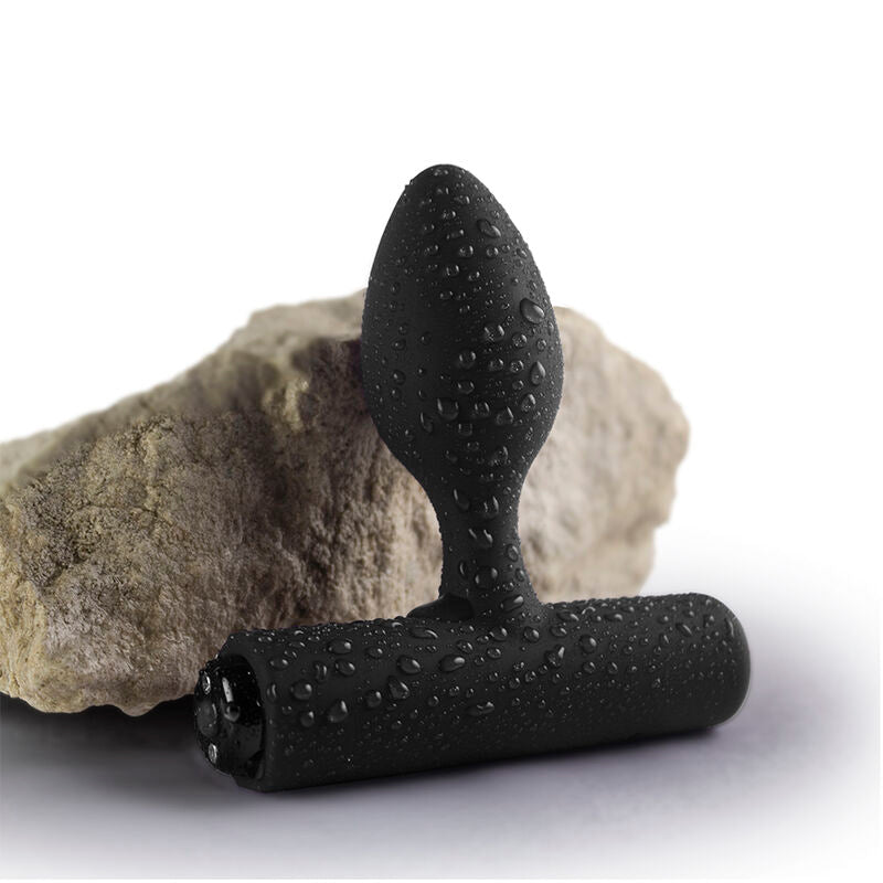 Nova Solaris Slim Vibrating Anal Plug — Black