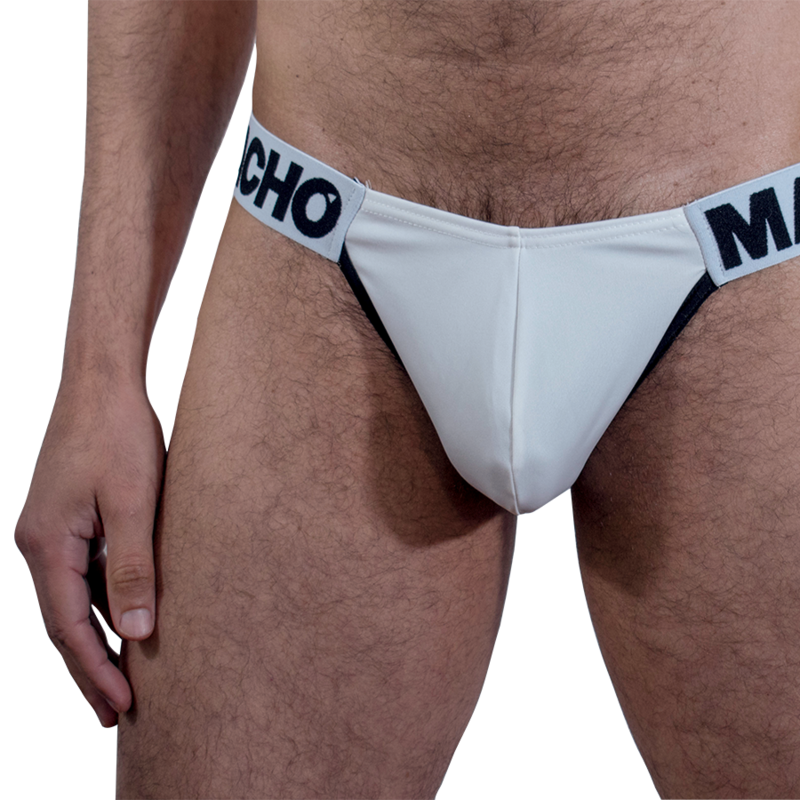 Side-Stripe Brief (White)