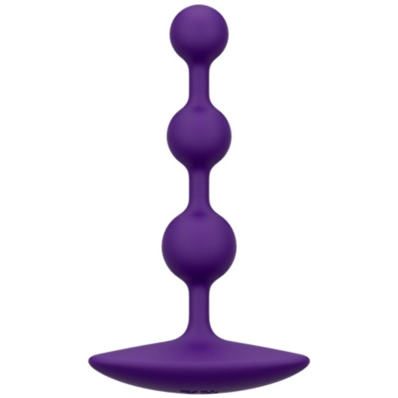 Amp Flexible Anal Beads — 12.5cm, Purple