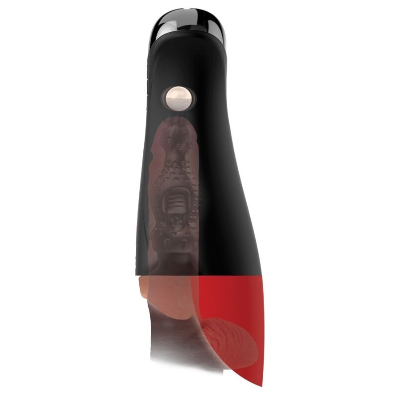 Pro XL Automatic Vibrating Stroker — Brown, 34.9cm