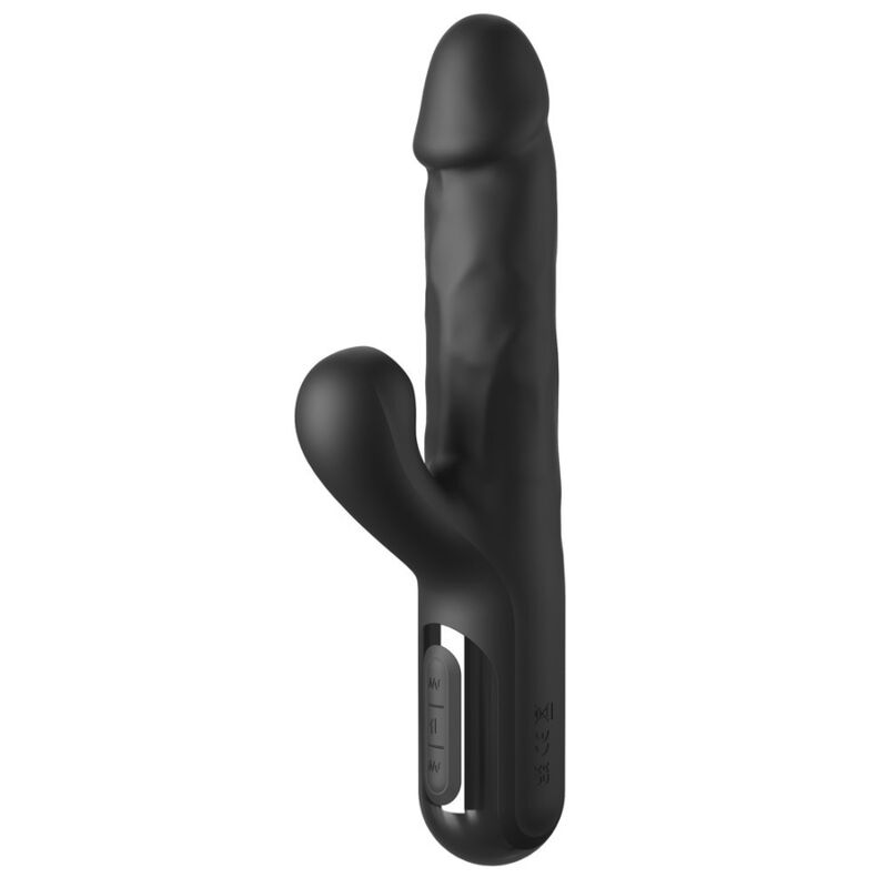 Sonix Silicone Thruster Rabbit Vibrator — Black