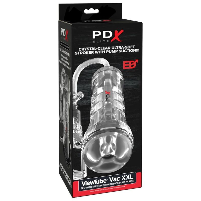 ViewTube Vac XXL Stroker with Suction Pump — 27.3cm