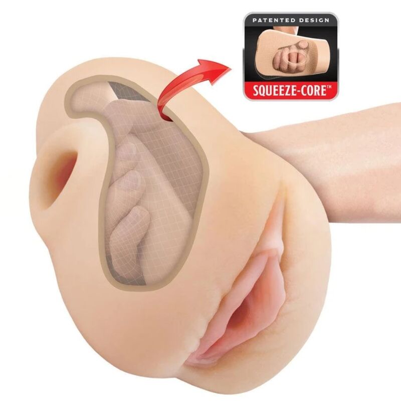 Realistic Squeeze Stroker — 18cm