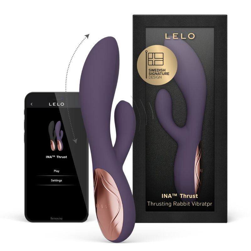 Ina Thrust Rabbit Vibrator — Purple