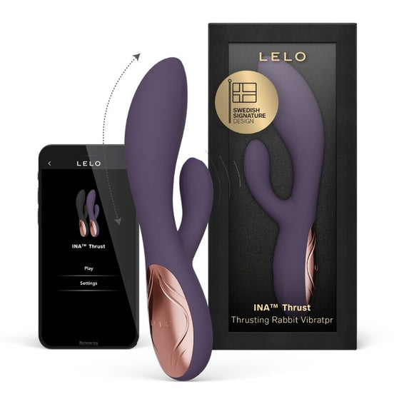 Ina Thrust Rabbit Vibrator — Purple