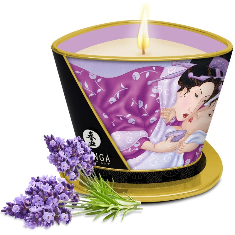 Shunga Massage Candle Lavender 170 ml