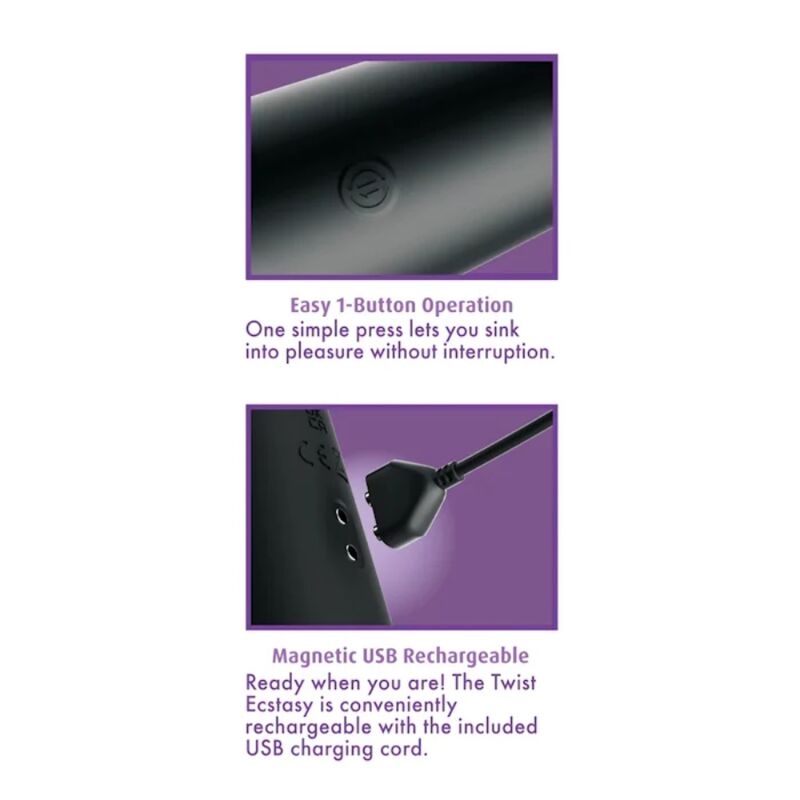 Twist Ecstasy Rotating Anal Stimulator