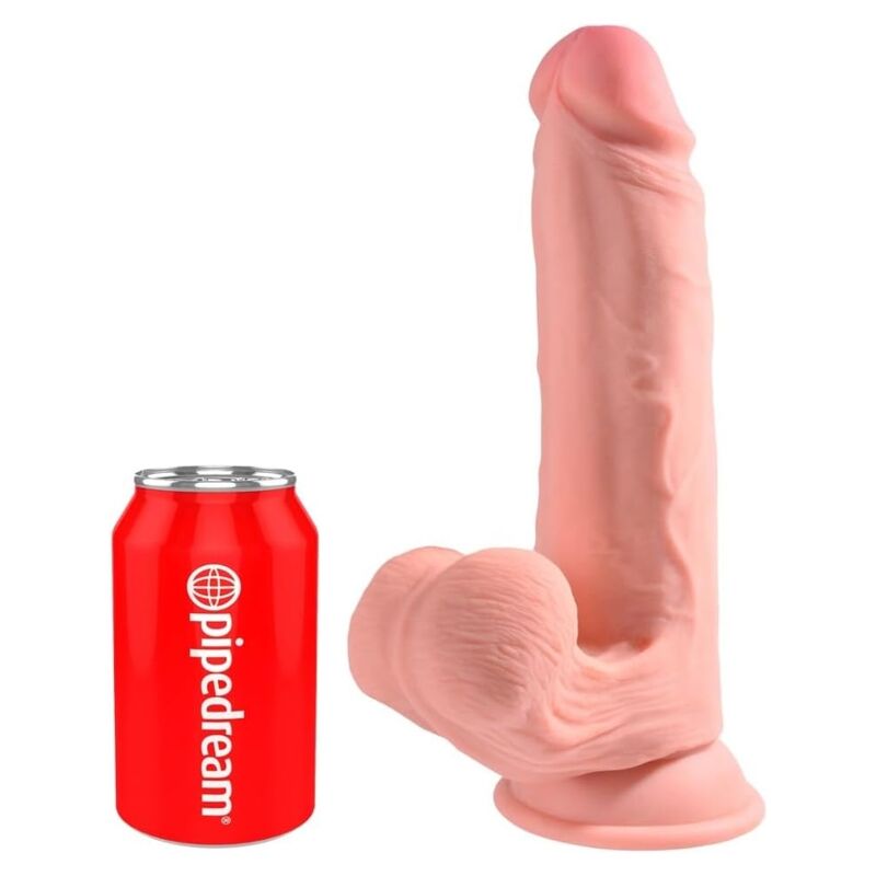 Triple-Density Realistic Dildo with Testicles — 23cm