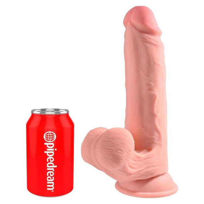 Triple-Density Realistic Dildo with Testicles — 23cm