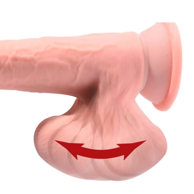 Triple-Density Realistic Dildo with Testicles — 23cm