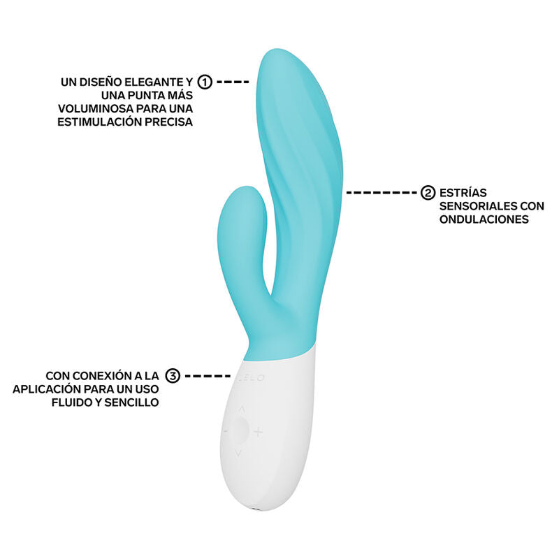 Ina Twist Rabbit Vibrator — Blue