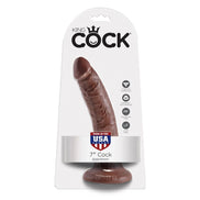 KING COCK - 7 Wellness Device CHOCOLATE 17.8 CM