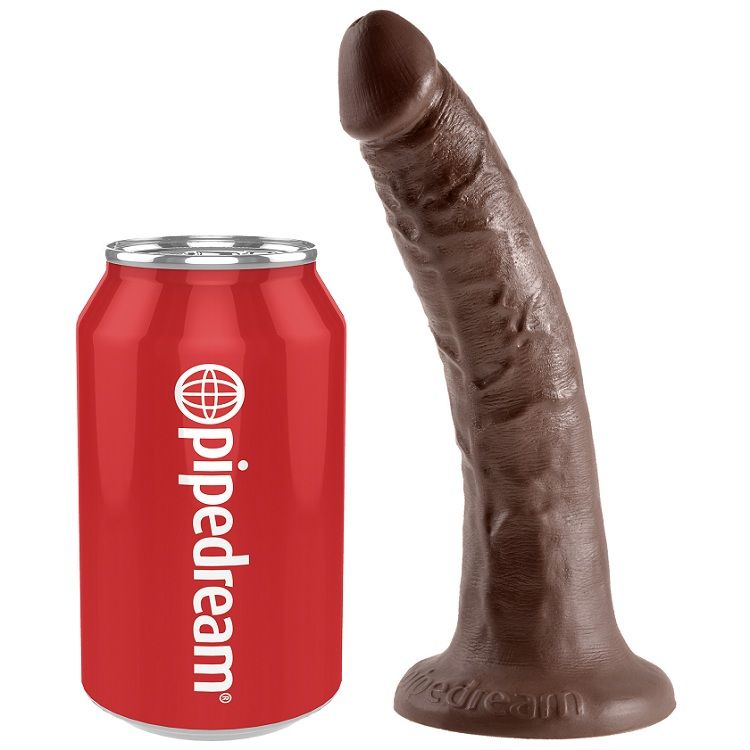 KING COCK - 7 Wellness Device CHOCOLATE 17.8 CM