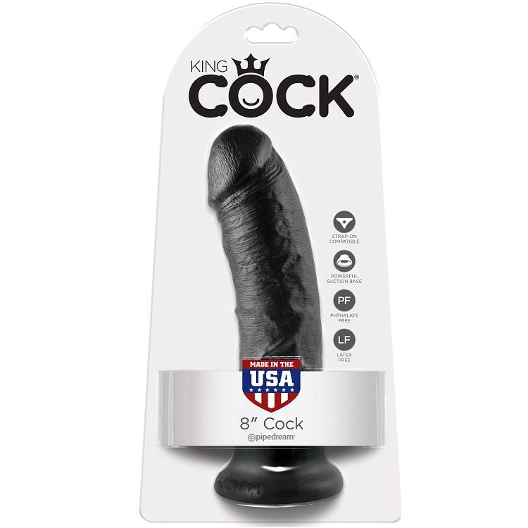 KING COCK - 8 Wellness Device BLACK 20.3 CM