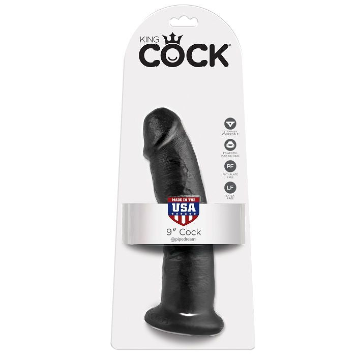 KING COCK - 9 Wellness Device BLACK 22.9 CM