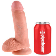 KING COCK - 7 Wellness Device FLESH WITH BALLS 17.8 CM