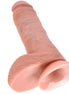 KING COCK - 8 Wellness Device FLESH WITH BALLS 20.3 CM