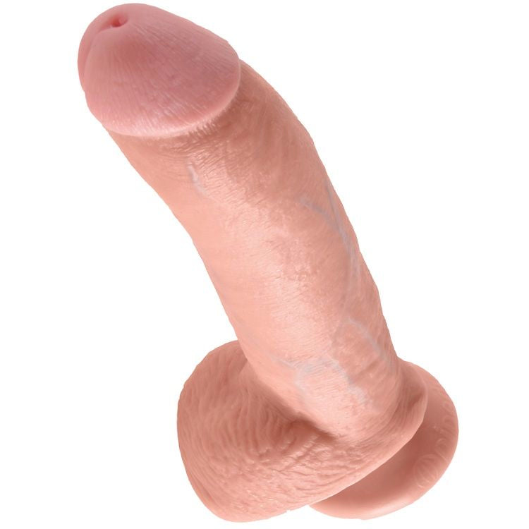 KING COCK - 9 Wellness Device FLESH WITH BALLS 22.9 CM