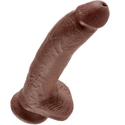 KING COCK - 9 Wellness Device BROWN WITH BALLS 22.9 CM