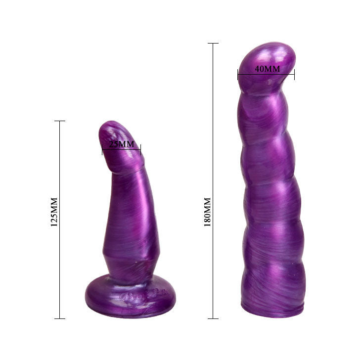 BAILE - LILA WEIBLICHER ANAL- UND VAGINALGURT G-PUNKT 17 CM