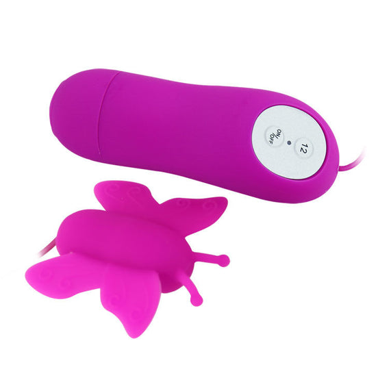 BAILE - LIEBES EIER SCHMETTERLING KLITORISSTIMULATOR 12 GESCHWINDIGKEITEN LILA FERNBEDIENUNG