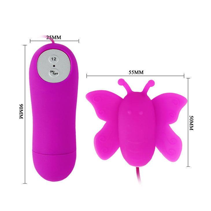 BAILE - LIEBES EIER SCHMETTERLING KLITORISSTIMULATOR 12 GESCHWINDIGKEITEN LILA FERNBEDIENUNG