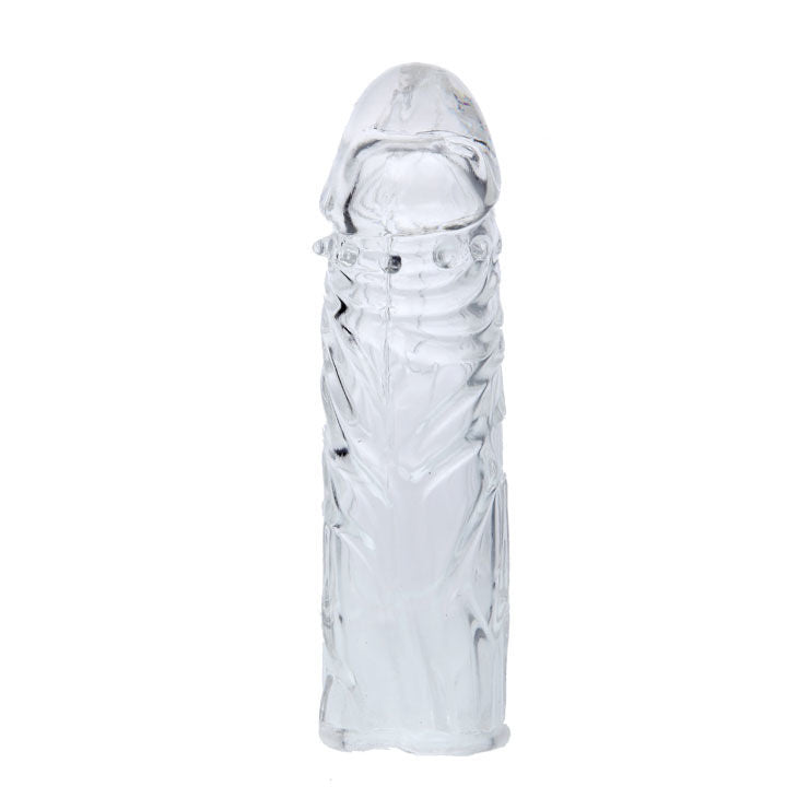 BAILE - LILA ÜBERZUG FÜR DEN PENIS AUS ANPASSUNGSFÄHIGEM SILIKON 13 CM