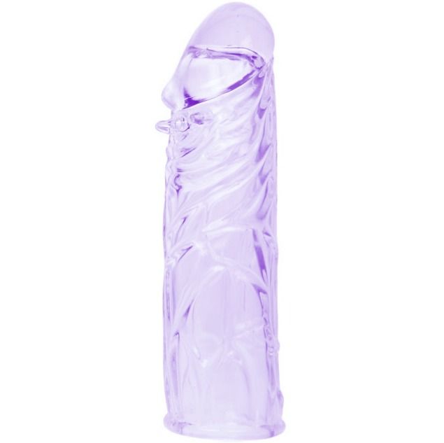 BAILE - LILA ÜBERZUG FÜR DEN PENIS AUS ANPASSUNGSFÄHIGEM SILIKON 13 CM