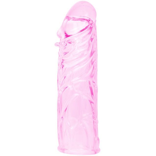 BAILE - ROSA STIMULIERENDER SILIKON-PENISHÜLLE 13 CM