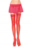 LEG AVENUE - ROTE STRUMPFHOSE MIT SPITZENOBERTEIL