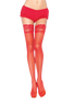LEG AVENUE - RED TIGHTS WITH SELF-ADHESIVE LACE