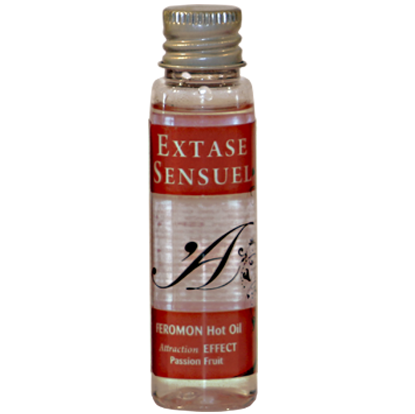 EXTASE SENSUAL – WÄRMEEFFEKT MASSAGEÖL MIT PASSIONSFRUCHT-PHEROMONEN REISEGRÖSSE 35 ML