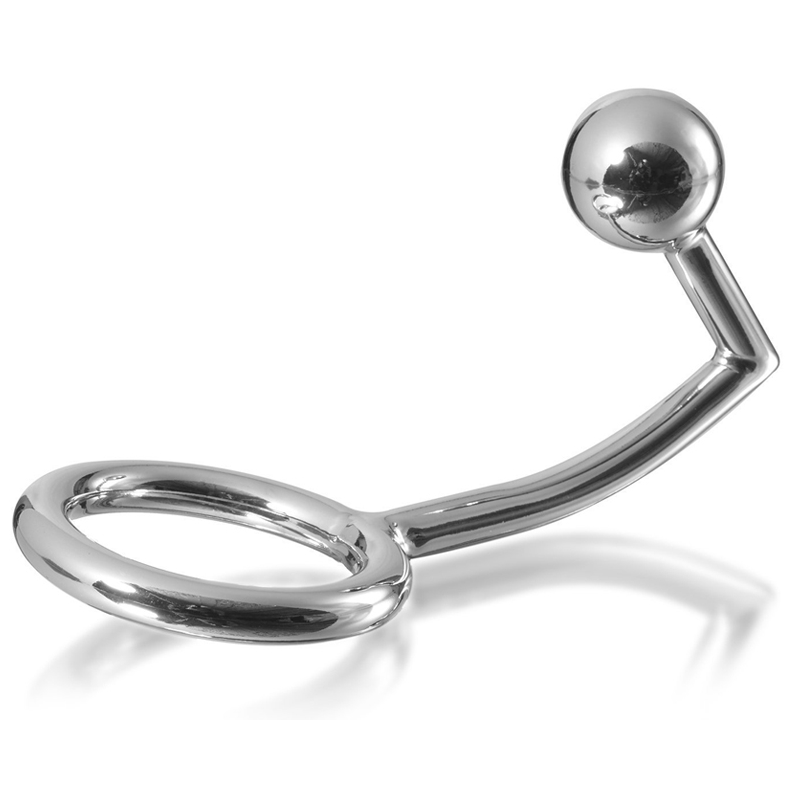 METAL HARD - Intimer Wellnessring RING MIT ANALEM EINFÜHRHAKEN 40MM