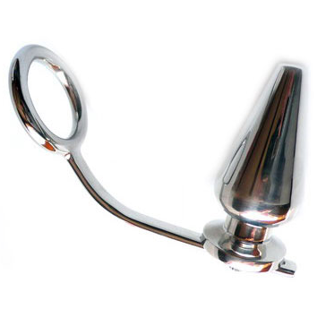 METAL HARD - STAHLRING MIT ANUSPLUG 45 X 50 MM