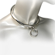 METAL HARD - BDSM HALSKETTE MIT RING 10CM