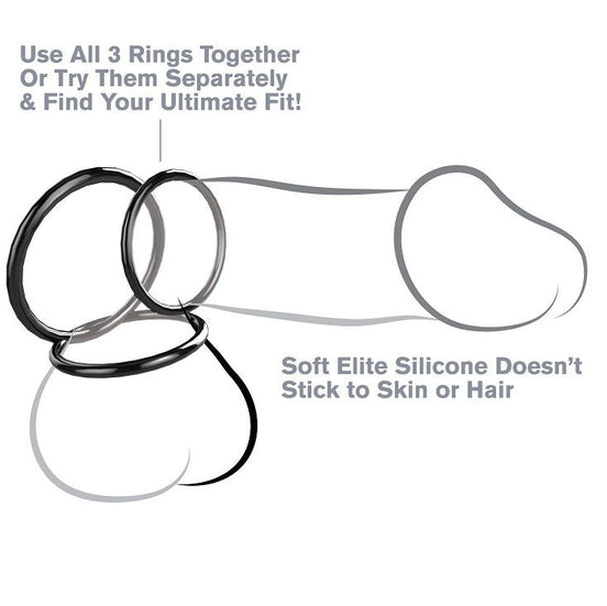 FANTASY C-RINGZ – SILIKON 3-RING AUSDAUERSET