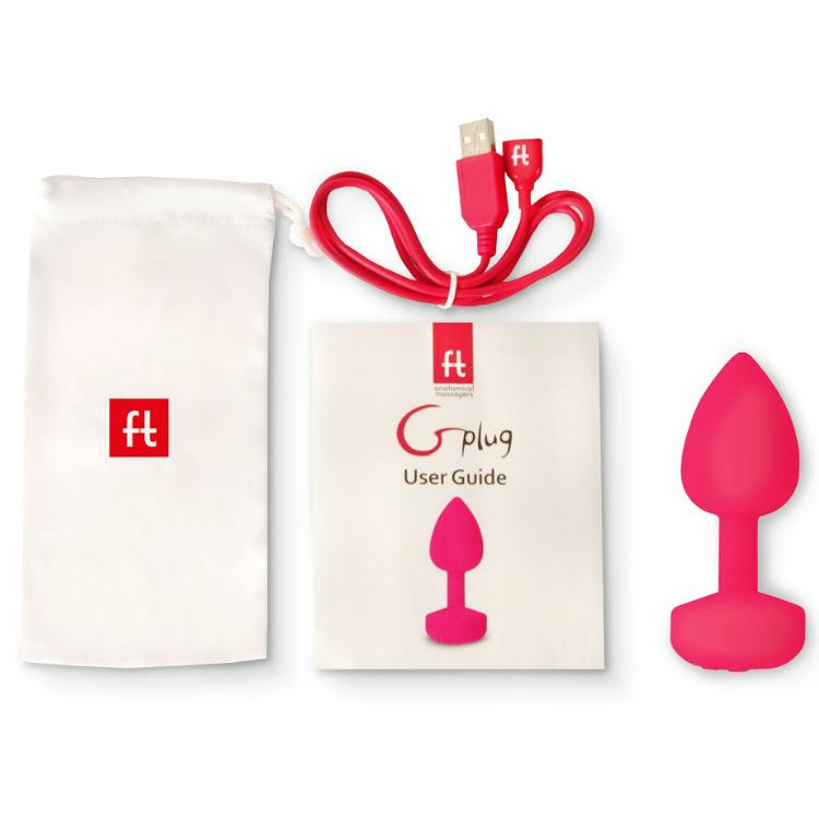 G-VIBE - FUNTOYS GPLUG ANAL RECHARGEABLE Sensory Device SMALL NEON PINK 3CM