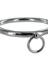 METAL HARD - BDSM-HALSBAND MIT RING 18CM