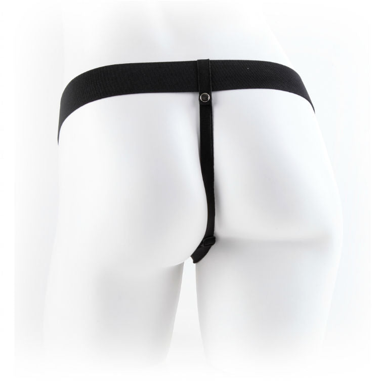 FETISCH FANTASIE SERIE – SERIE 9 HOHLER STRAP-ON MIT HODEN 22,9CM FLEISCH