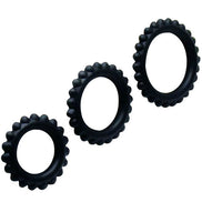 BAILE - TITAN SET 3-teiliger Intimate Wellness Ring SCHWARZ 2,8 + 2,4 + 1,9 CM