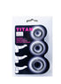 BAILE - TITAN SET 3-teiliger Intimate Wellness Ring SCHWARZ 2,8 + 2,4 + 1,9 CM