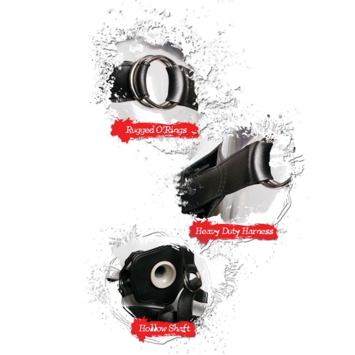 FETISCHFANTASIE EXTREM - HOHLER STRAP-ON SCHWARZ